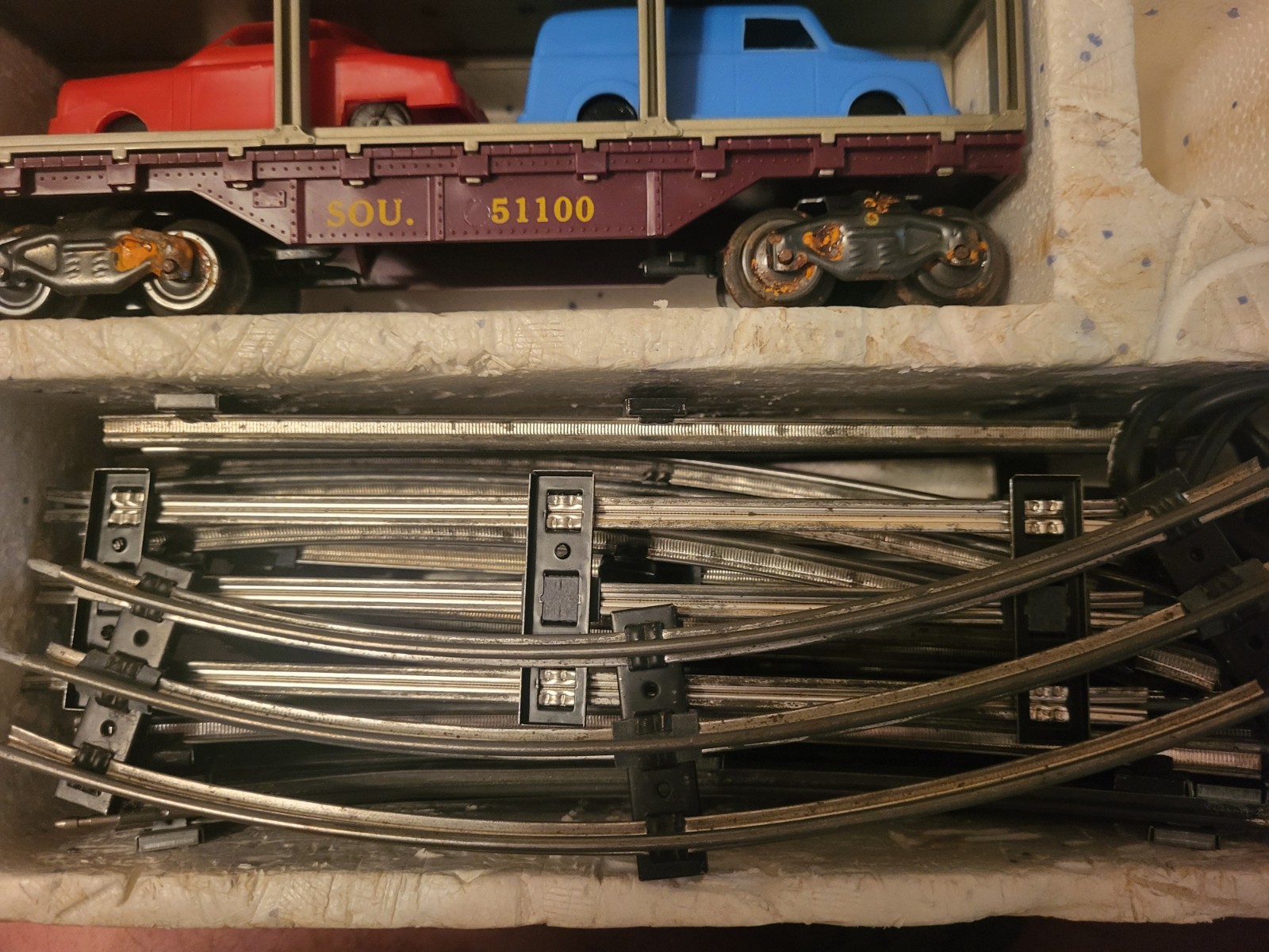 Marx Train Set Union Pacific 52875/666 Steam Locomotive + Cars+Track+Transformer