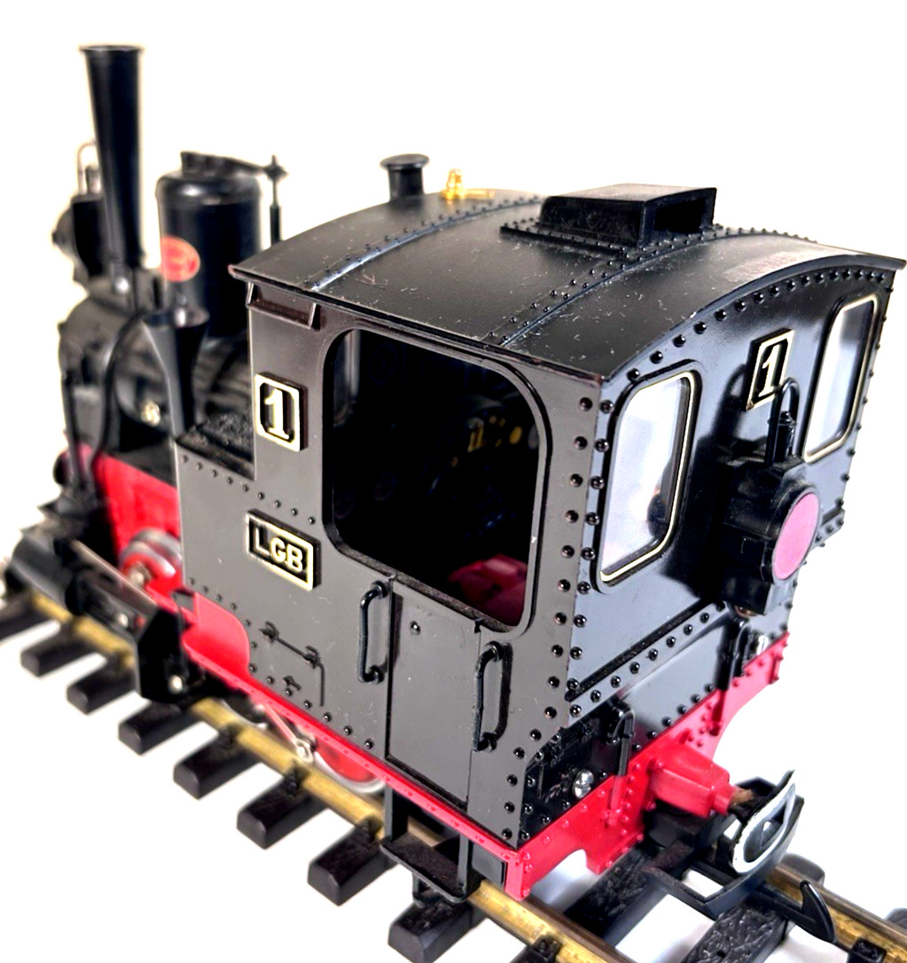 LGB 2010 0-4-0 STAINZ Black & Red Loco Switcher w/ Lights Engineer