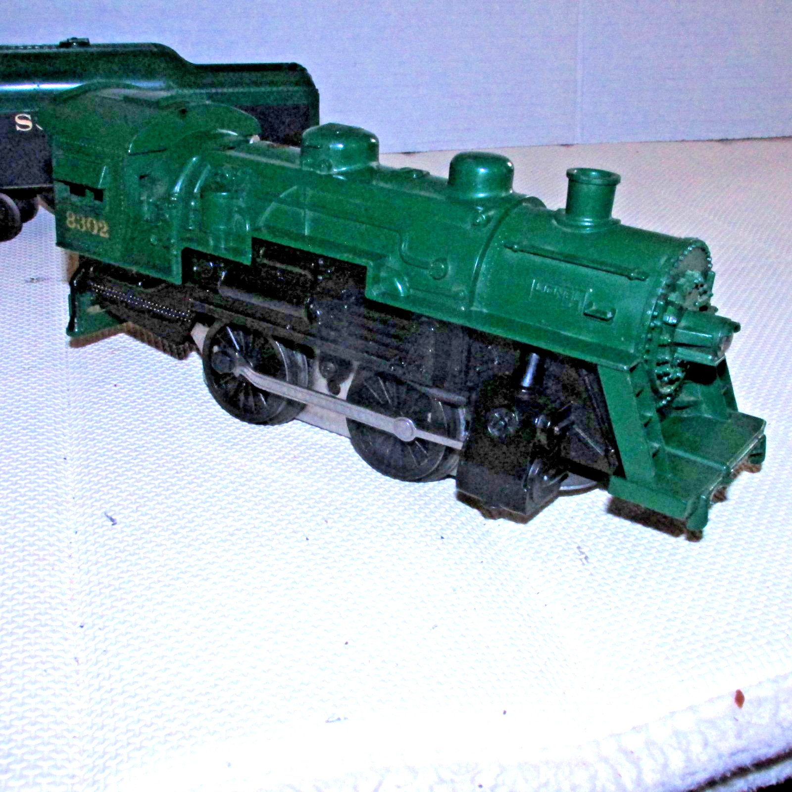 O O27 Lionel 8302 Green 2-4-0 & Southern Coal Rattle Tender Lights USA