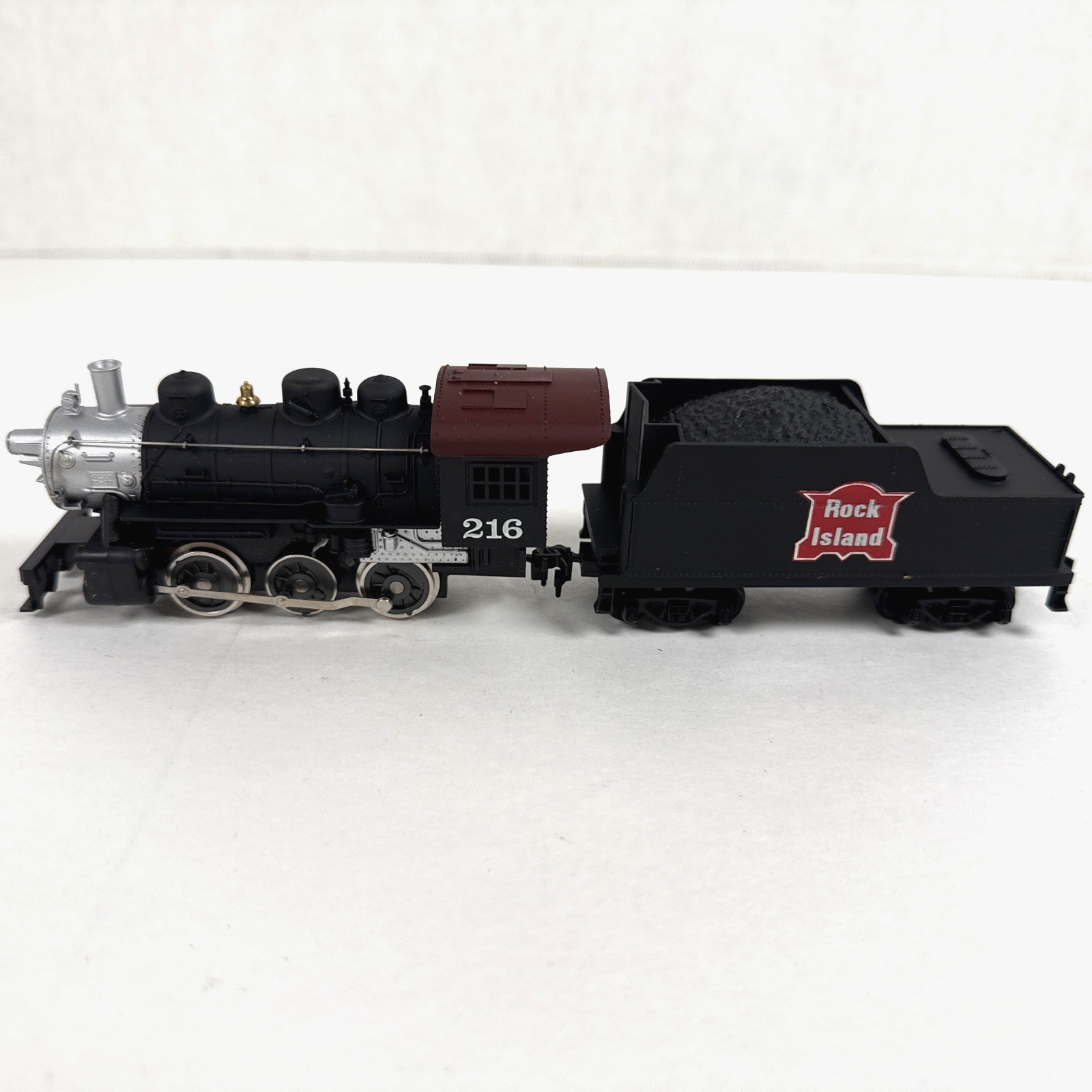 Tyco Rock Island 257 – 10 Locomotive 216 with Coal Tender HO Scale 0-6-0 In Box