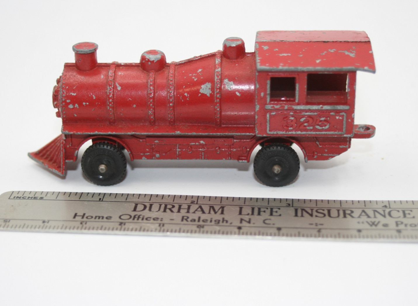 Die Cast Toy Train Steam engine Red 4 inches 325 plus BONUS