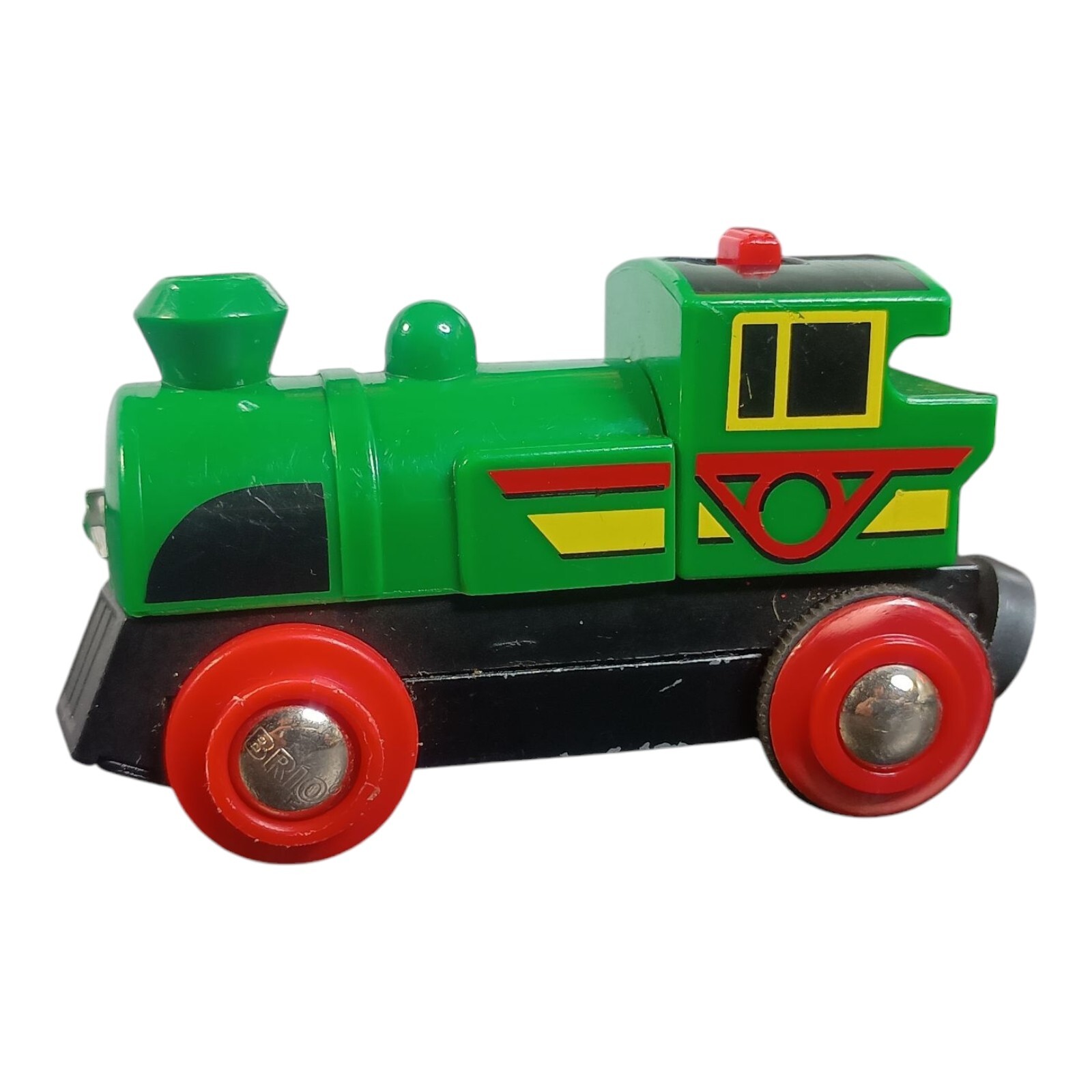 BRIO Electric Locomotive Train Toy – Green, Black, Red & Yellow N8165