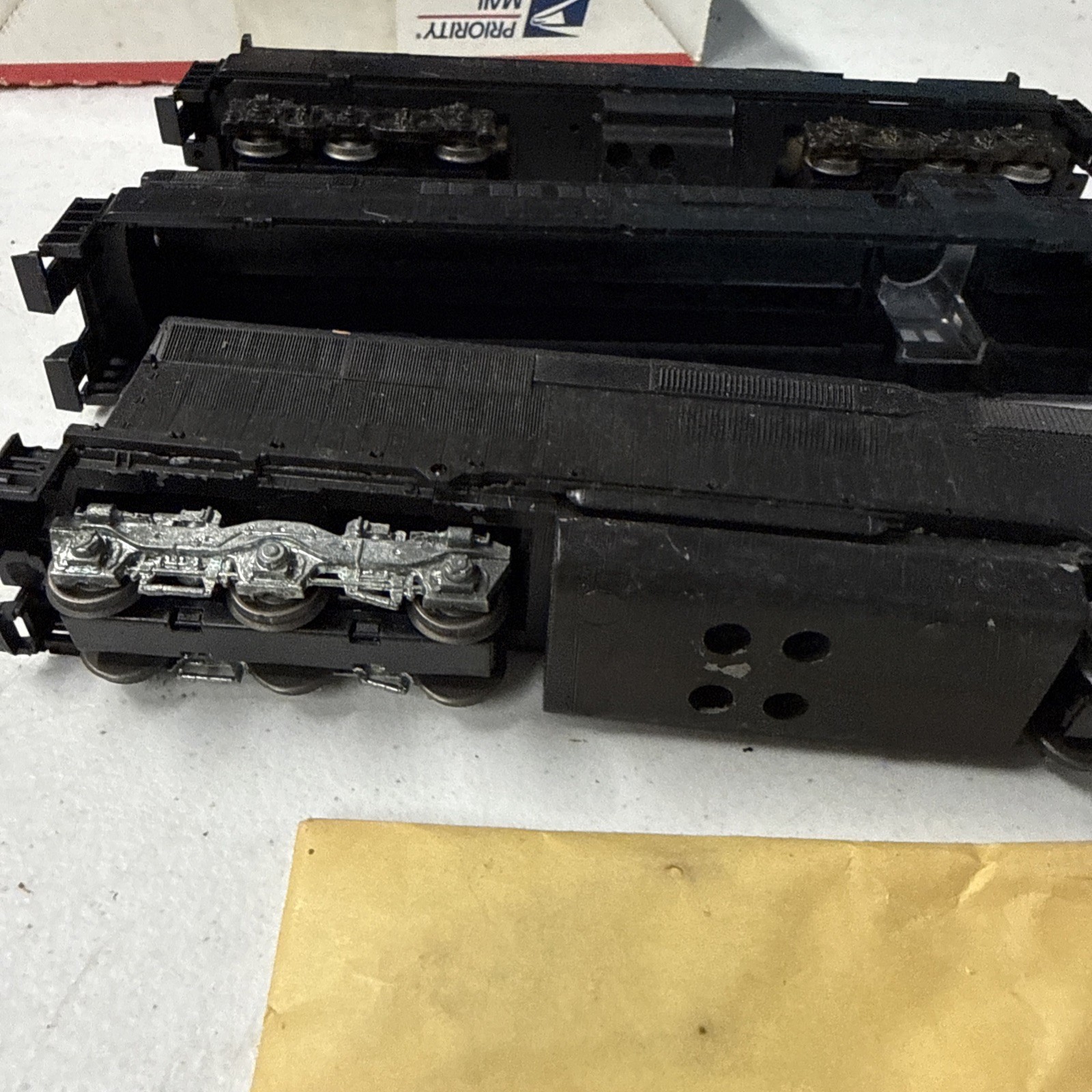 Athearn HO 4160 SD45 Powered Undecorated Black Diesel Locomotive lot