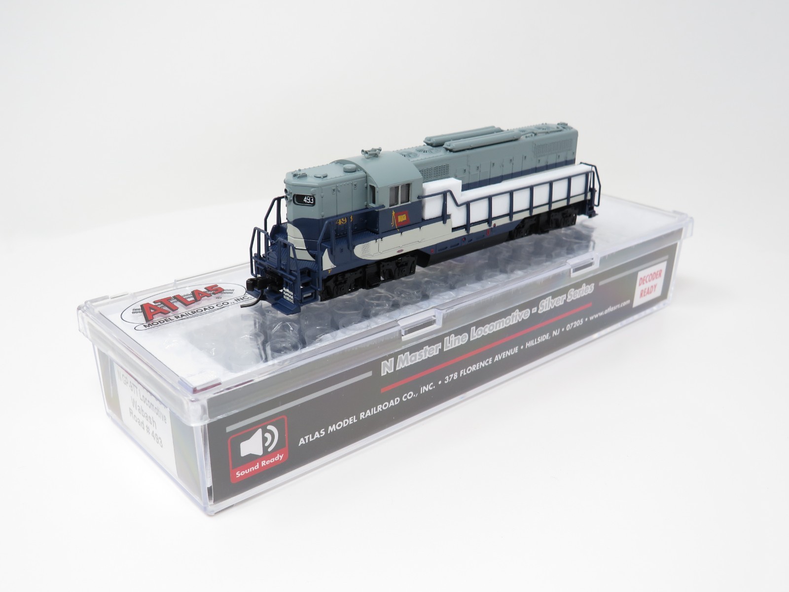 Atlas N 40005354 Wabash Railway #493 EMD GP-9TT Diesel Locomotive Torpedo Tube