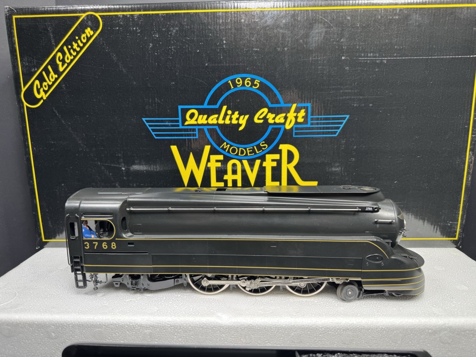 Weaver 3-rail brass Pennsylvania PRR Torpedo 4-6-2 Pacific steam engine #3768 EX