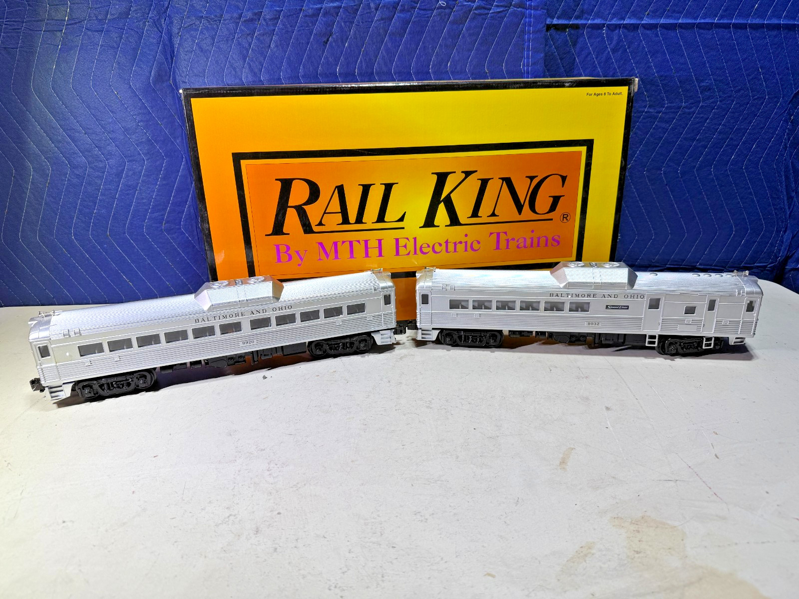 MTH RailKing Baltimore & Ohio RDC Budd Car set, 30-2144-1, W/Proto sound
