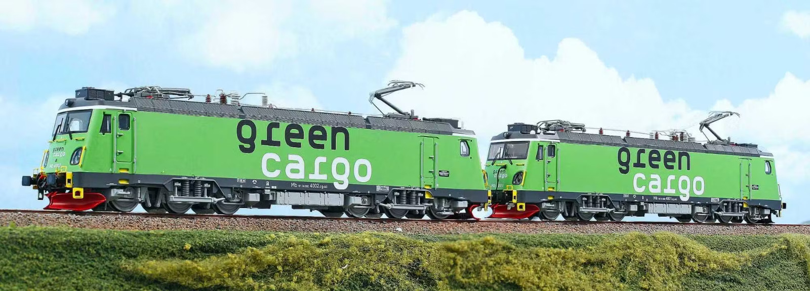 ACME 60209 MAV Pair Of Electric Locomotives Transmontana Green Cargo (Sweden)