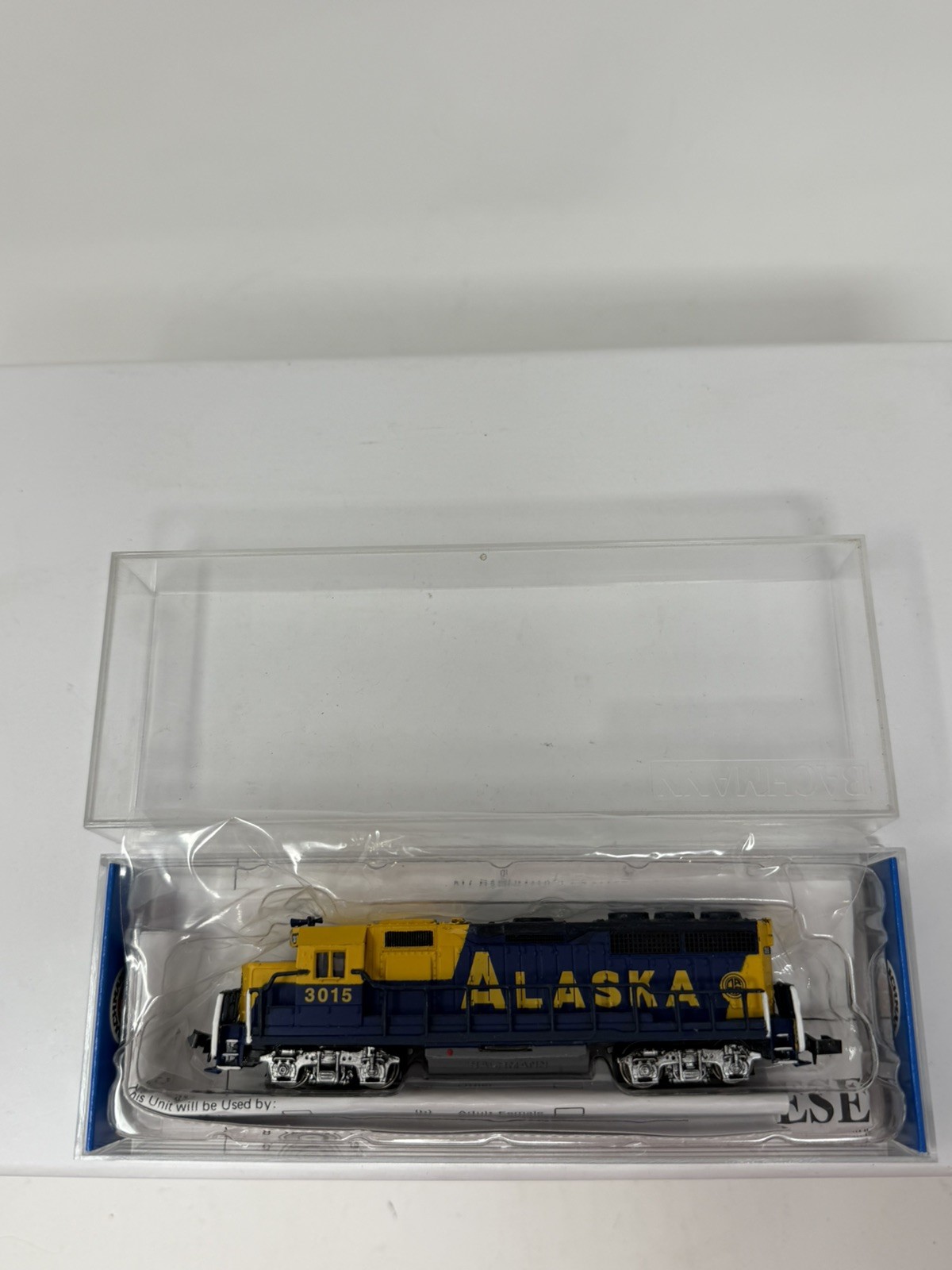 Bachmann 63598 N Alaska Powered Diesel Locomotive #3015/Box
