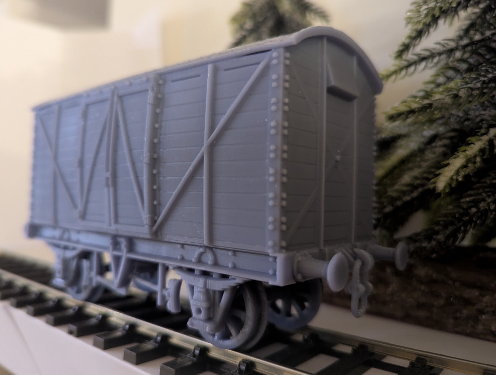 O Gauge 7mm Scale 3D Printed Fruit Wagon Model Railway Rolling Stock