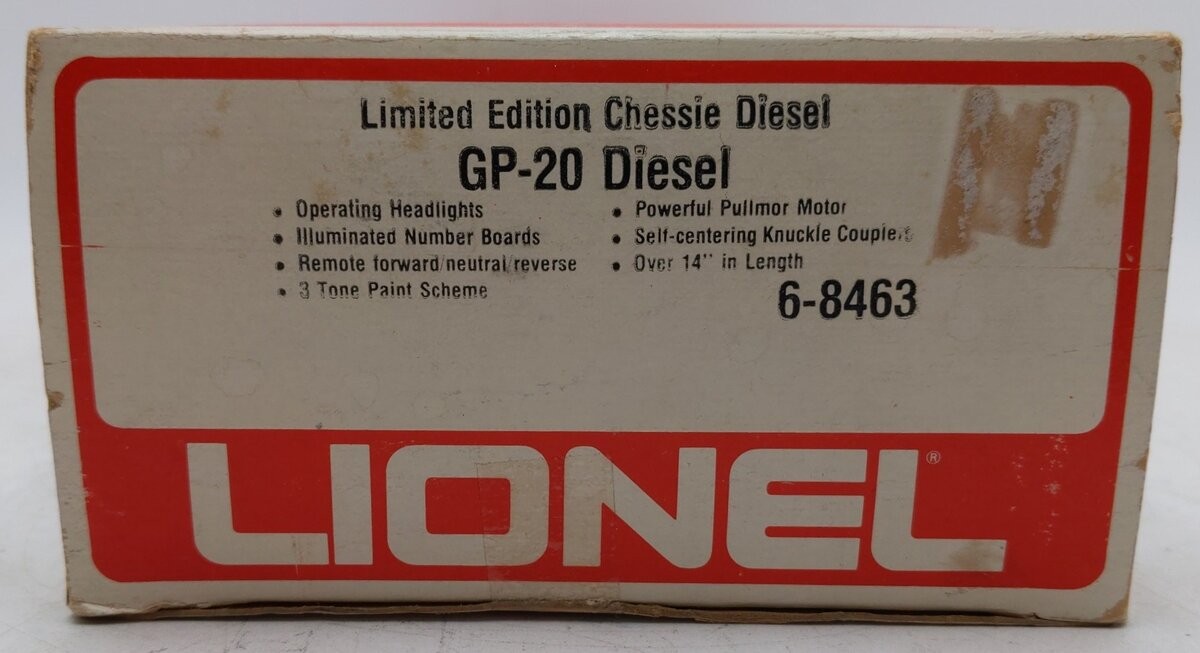 Lionel 6-8463 O Gauge Chessie System GP20 Diesel Engine EX/Box