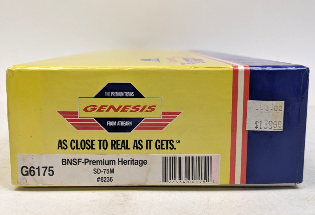 Athearn Genesis G6175 HO BNSF Premium Heritage Diesel Locomotive SD-75M #8236