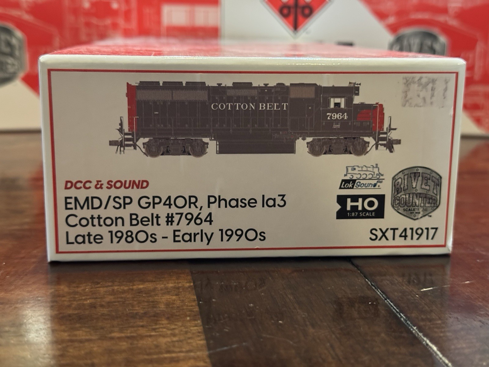 HO ScaleTrains Rivet Counter Cotton Belt SSW GP40R #7964 SXT41917 DCC & Sound