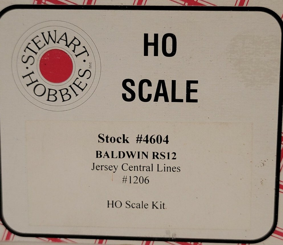 Stewart Hobbie HO Baldwin RS12 Diesel Jersey Central #1206