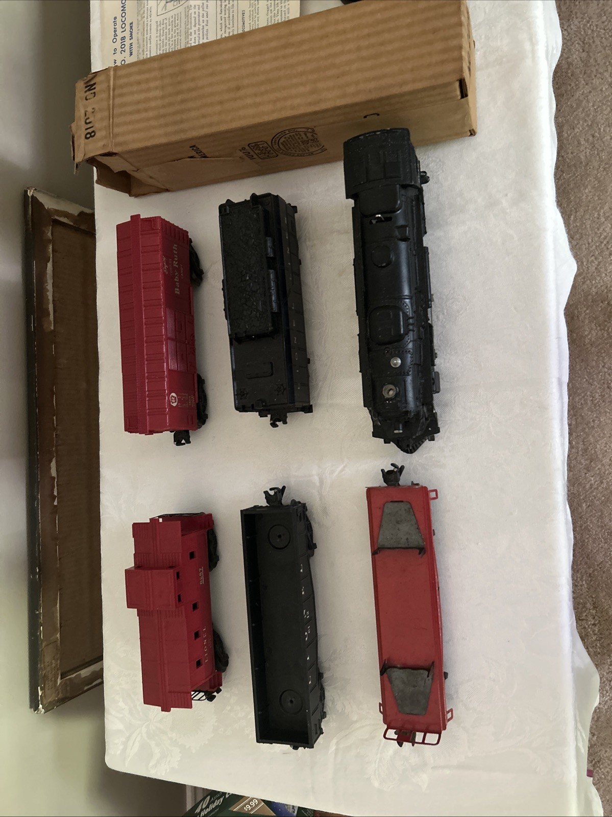 Vintage Lionel No. 2018 Locomotive w/Smoke Plus Track & Accessories