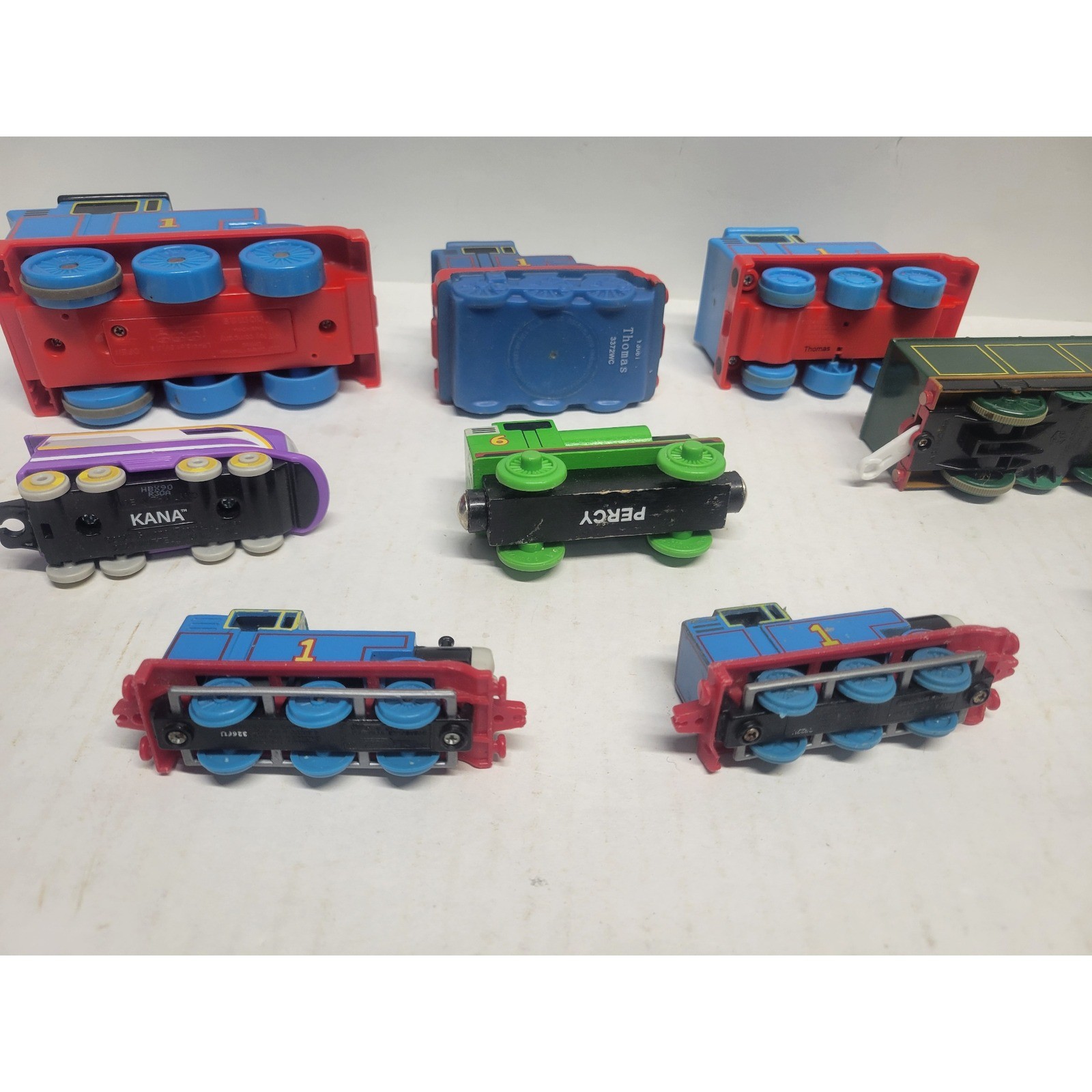 Thomas & Friends Chuggington Train Lot 10pc Wood Diecast Plastic Mixed Engines