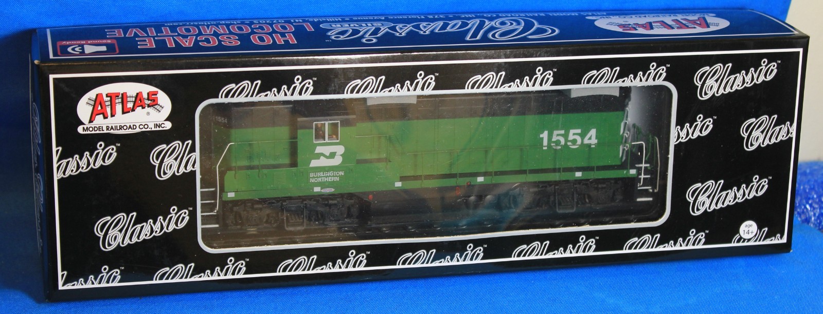 HO Scale – ATLAS CLASSIC SILVER 10 003 943 BURLINGTON NORTHERN GP7 Sound Ready