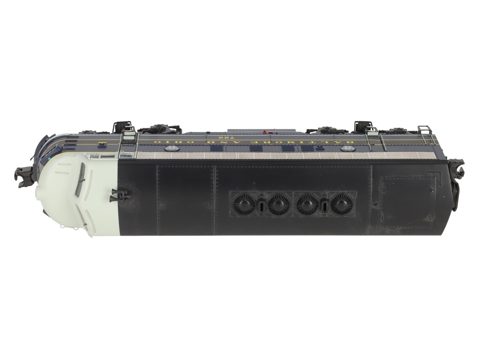 MTH 20-20605-1 Baltimore & Ohio F-7 A Unit Dsl Engine w/PS3 (Hi-Rail Whls) #722