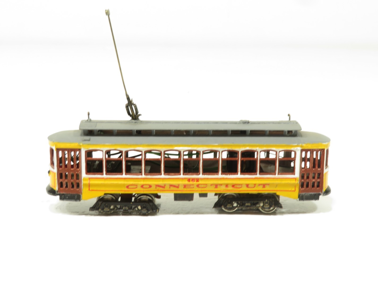 Suydam HO Brass Street Trolley Custom Painted As Is 12786