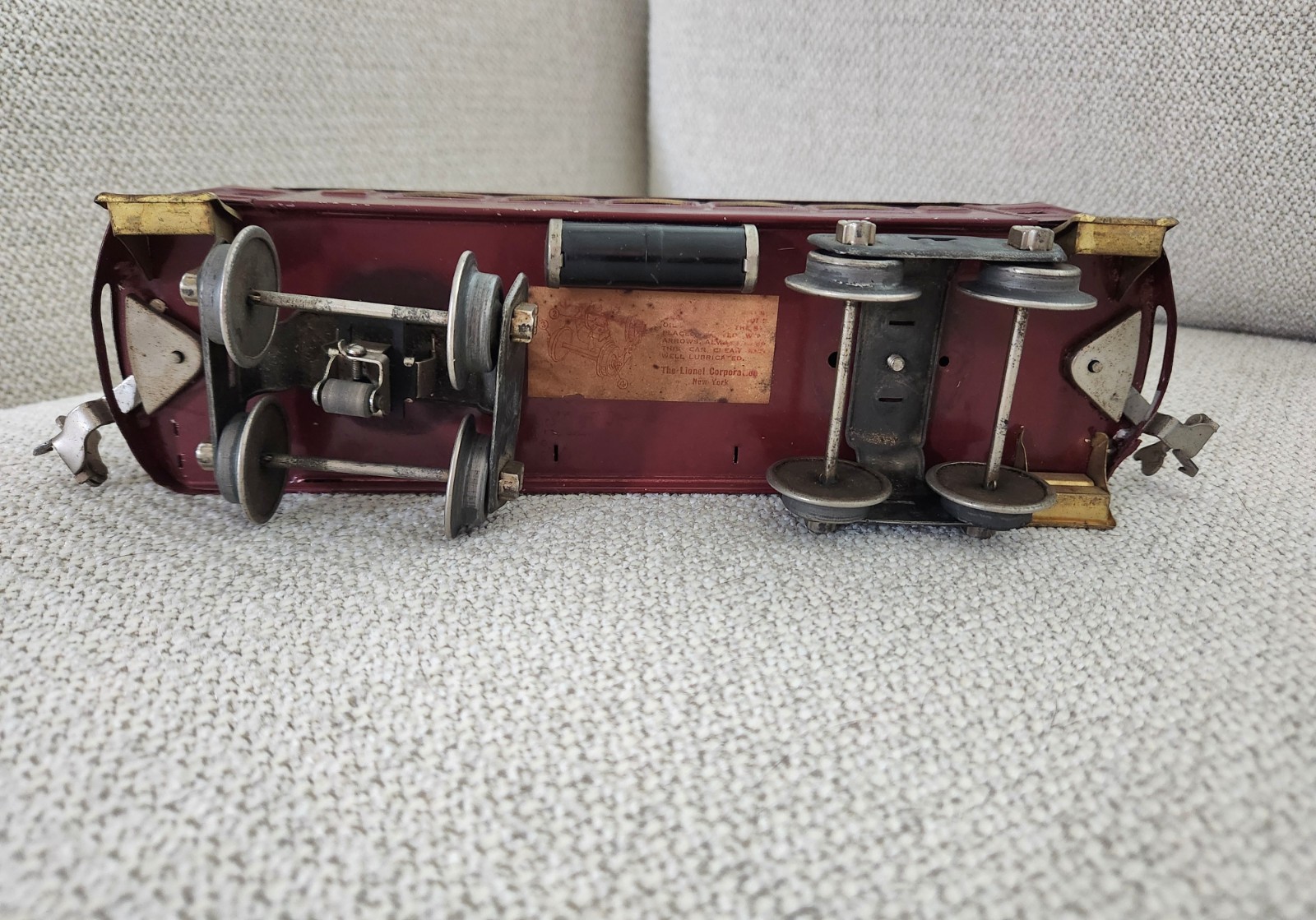 Lionel No. 8 Engine, No. 35 and No. 36 Cars, Vintage 1925, origina 350 set T304