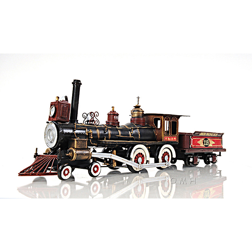 Union Pacific Railroad No. 119 Steam Locomotive Model 21″ Golden Spike Train New