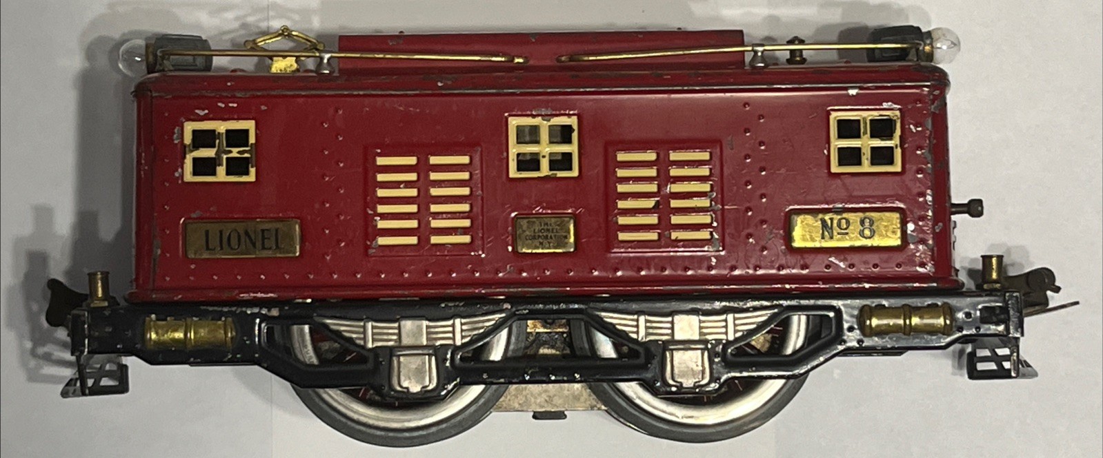 🔥 Antique Lionel Super Motor No. 8 Red Electric Engine Standard track