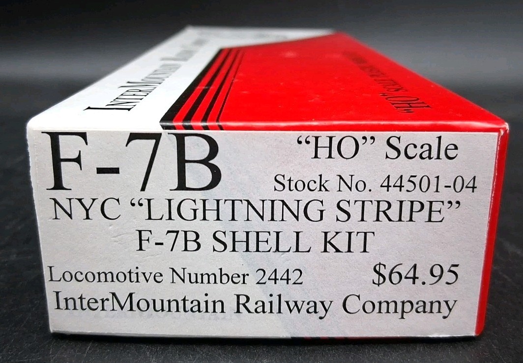 Intermountain Railway F-7B HO Gauge 44501-04 NYC Lightning Stripe Shell Kit 2442