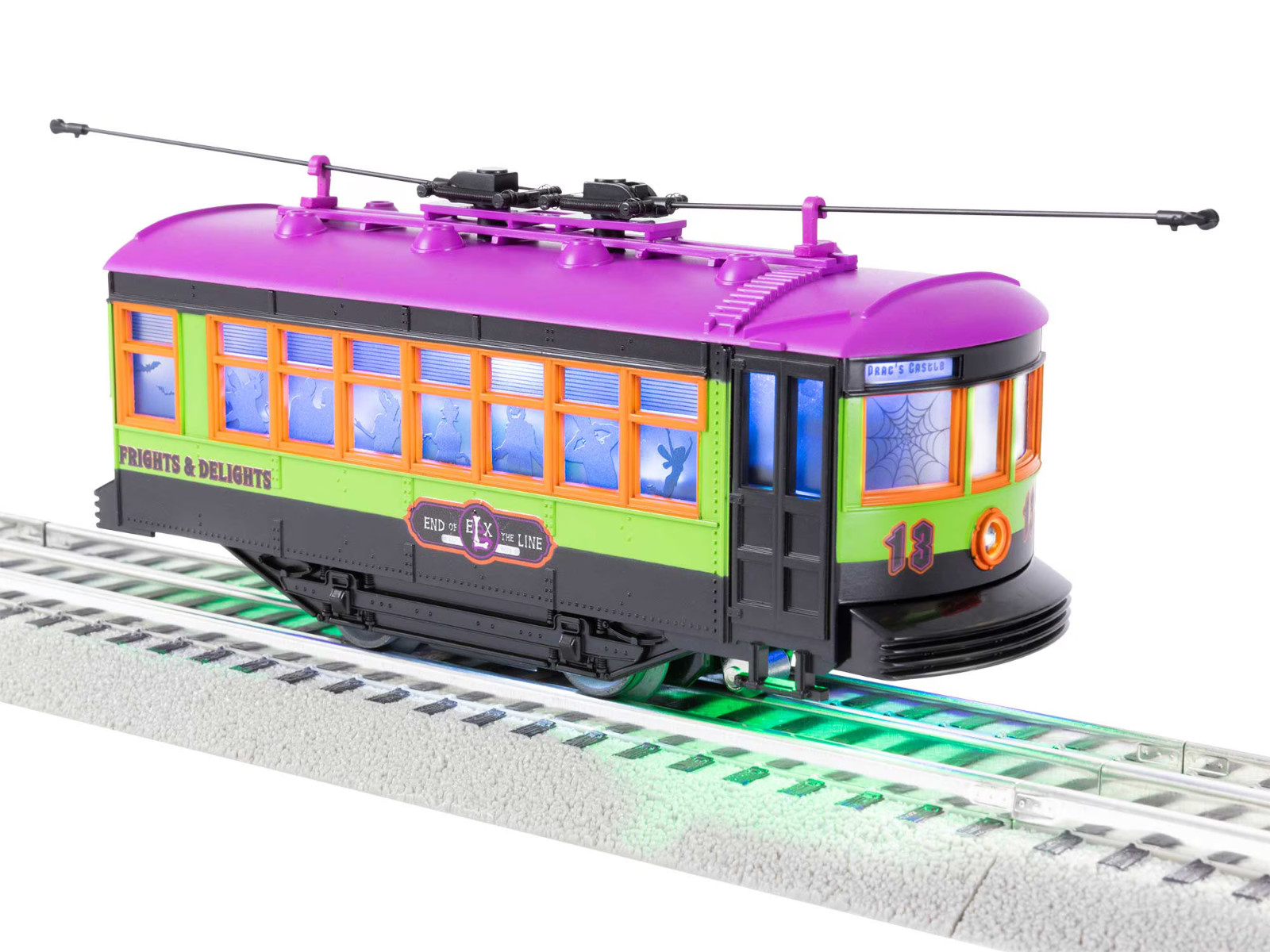 Lionel 2435030 Halloween Trolley Car O Gauge Train Motorized Underside Lighting