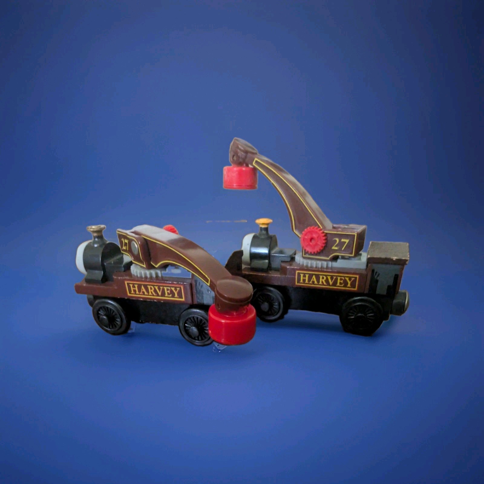 Thomas & Friends Wooden Railway Harvey 27 Crane Train Lot of 2