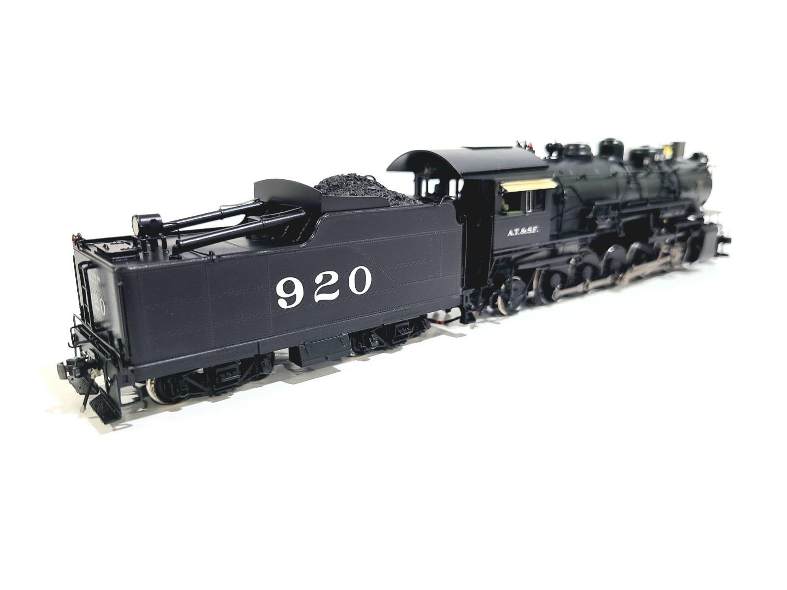 Division Point Boo-Rim AT&SF 2-10-2 Atchison Santa Fe #920 HO Brass #DP-3906 DCC