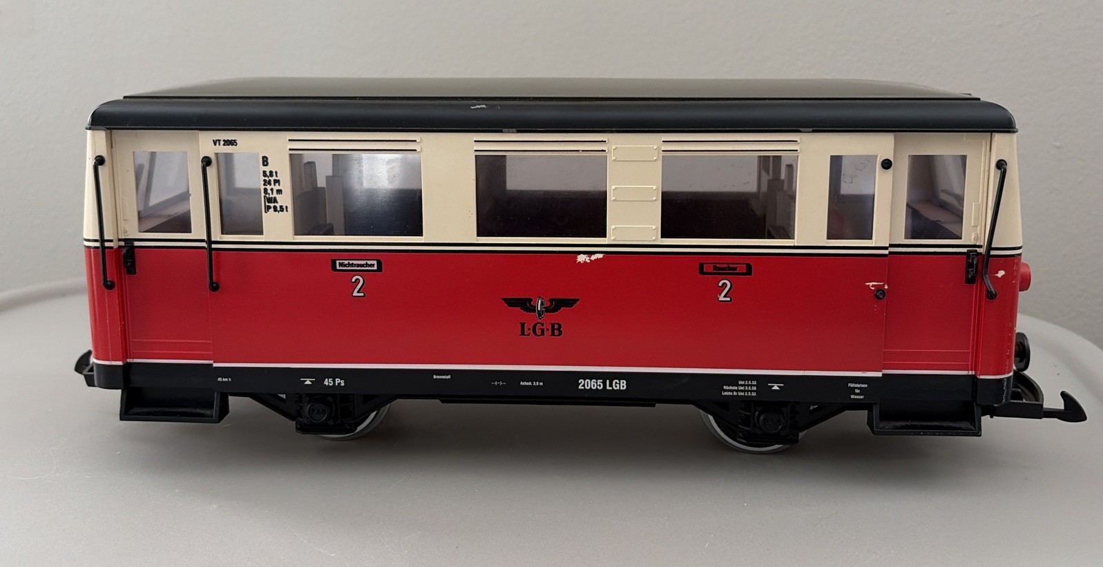Vintage LGB 2065 Streetcar Railbus Western Germany READ!!!