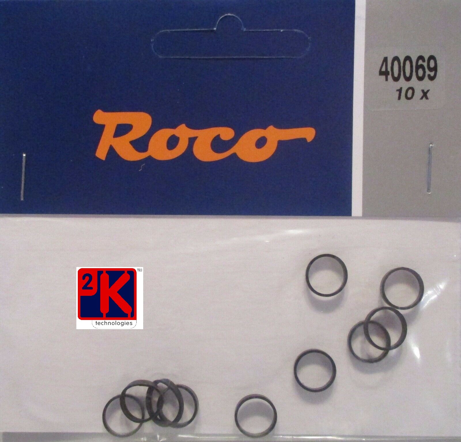 Roco 40069 – 10 x Traction Tyres 9mm O/Dia 1.3mm Wide for 10.3mm- 12.8mm Wheels