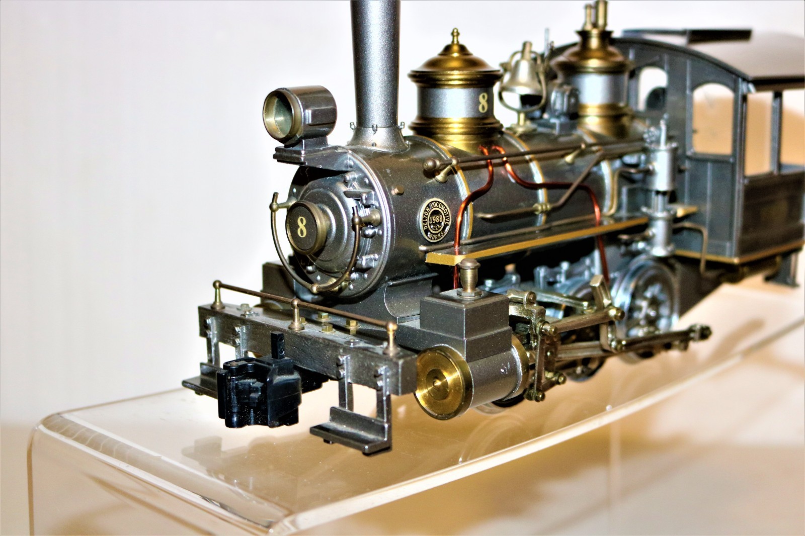 INCREDIBLE G scale Brass DELTON PENNSYLVANIA STAMPED STEEL GRAY 0-6-0 Ser #99