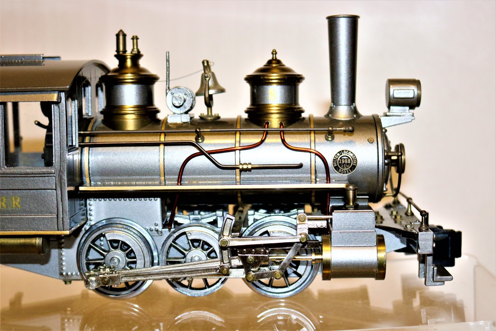 INCREDIBLE G scale Brass DELTON PENNSYLVANIA STAMPED STEEL GRAY 0-6-0 Ser #99