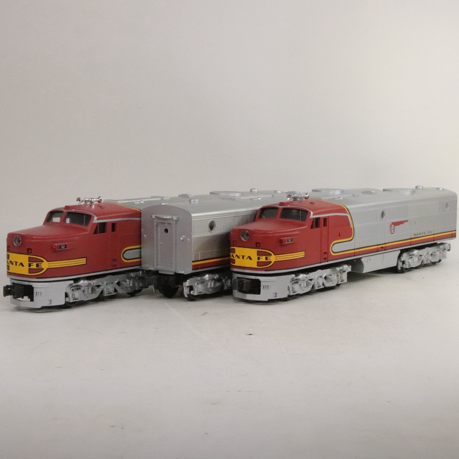 Williams O Gauge Santa Fe ATSF #51 #51B #52 PA-1 A-B-A AC Powered