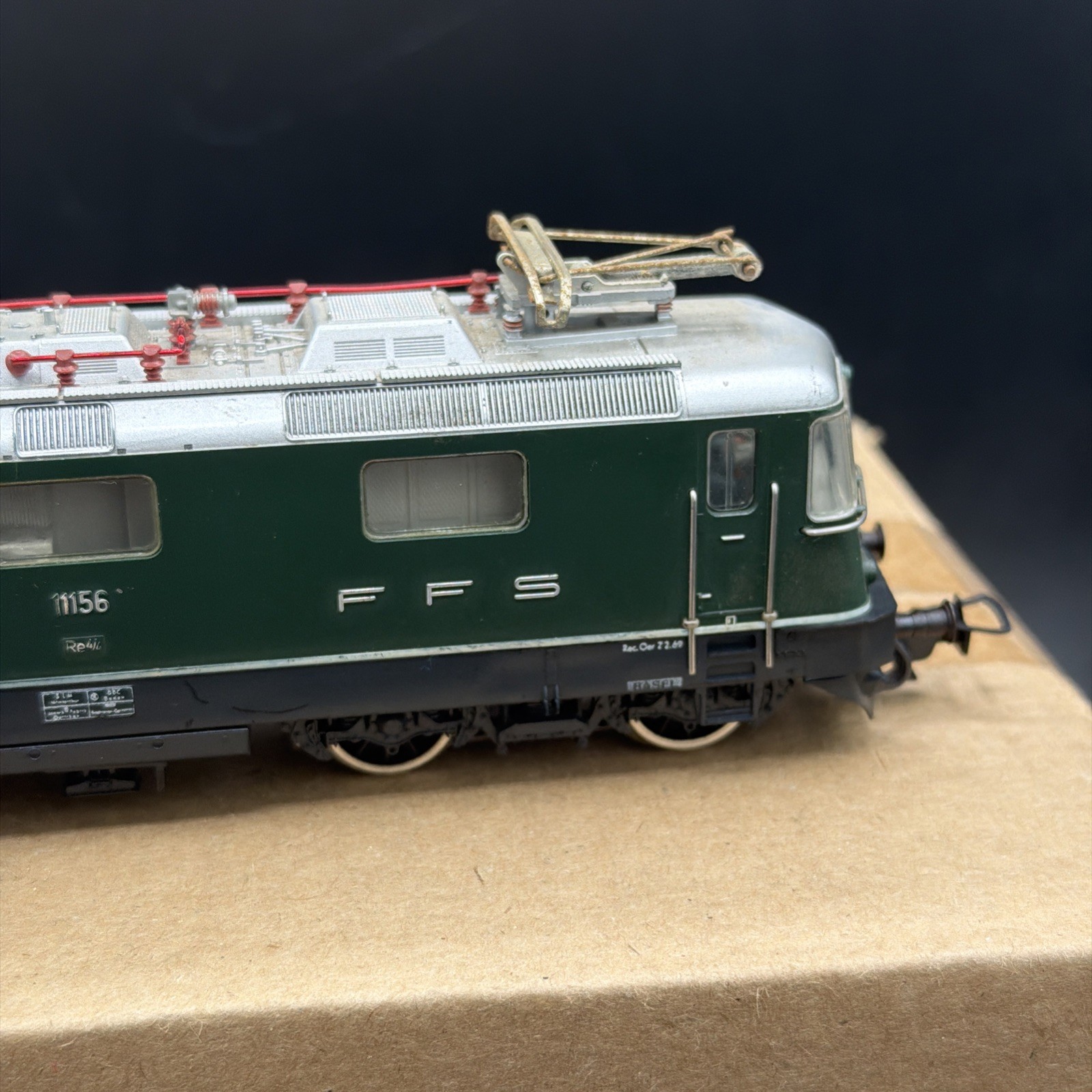 RARE Fleischmann HO Scale AC 3 Rail SBB FFS Re 4/4 Locomotive 4349