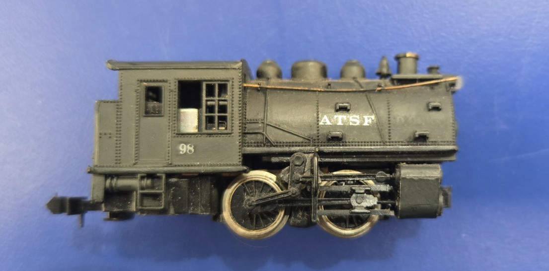 Bachmann N Gauge ATSF Dockside Switcher 0-4-0 #98 Vintage Model Train