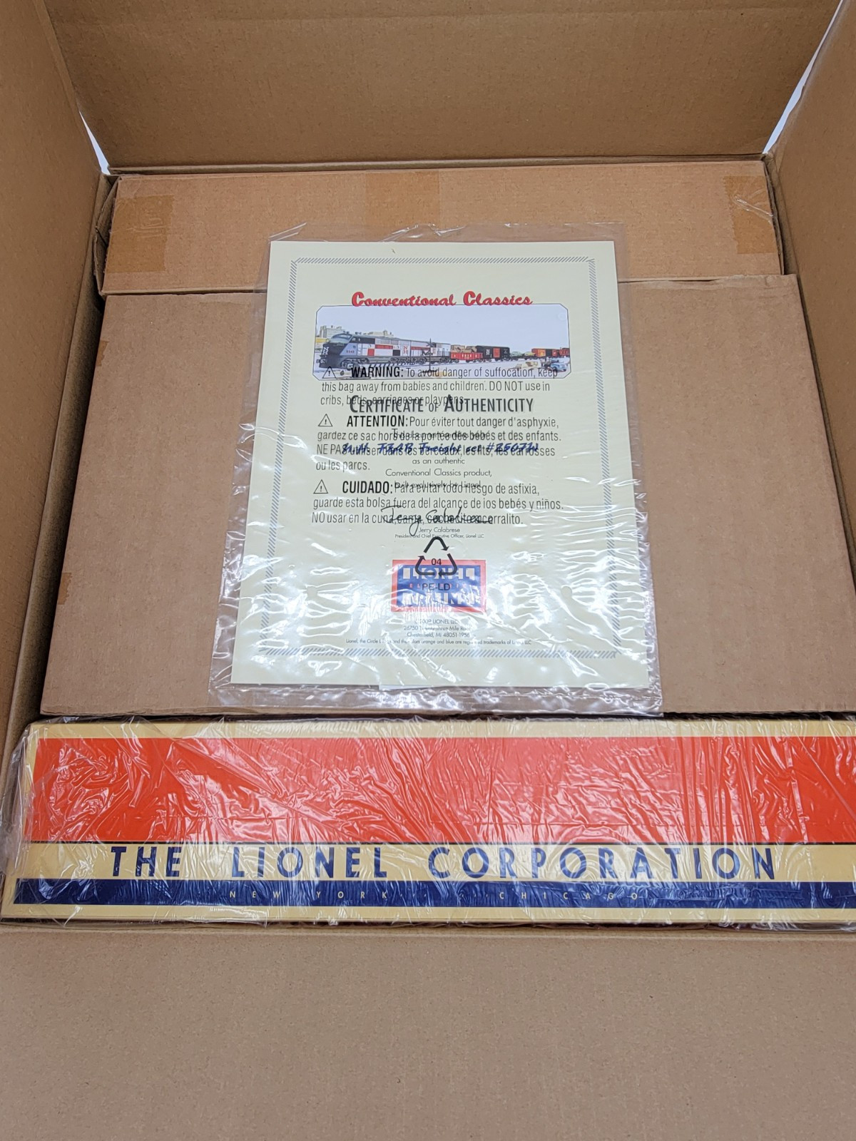 Lionel New Haven F3AB Freight Set 2507W