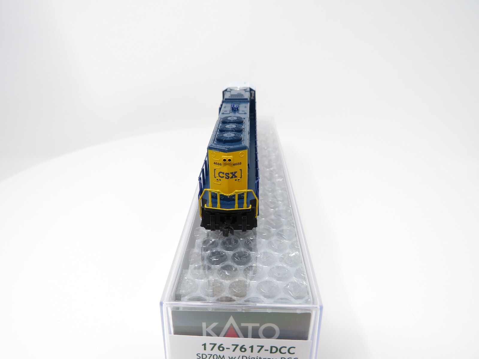 Kato N 176-7617-DCC CSX Transportation EMD SD70M Diesel Locomotive Freight Train
