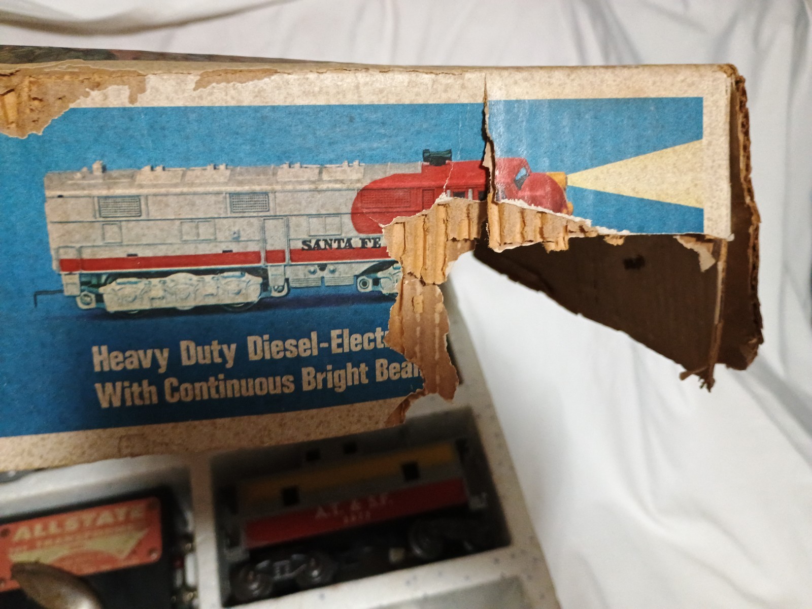 1959 Marx Diesel Electric Train Set Santa Fe🏵 41831 Remote Control 50w + Extras