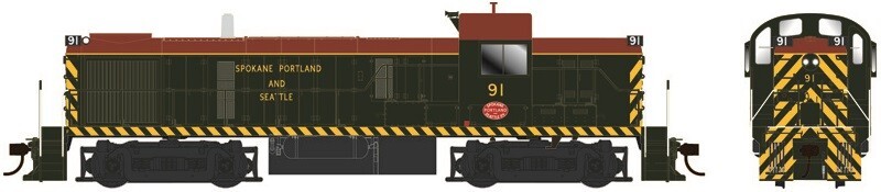 Bowser HO Scale ~ SP&S Spokane Portland & Seattle RS-3 #91 ~ DC Version ~ 25229