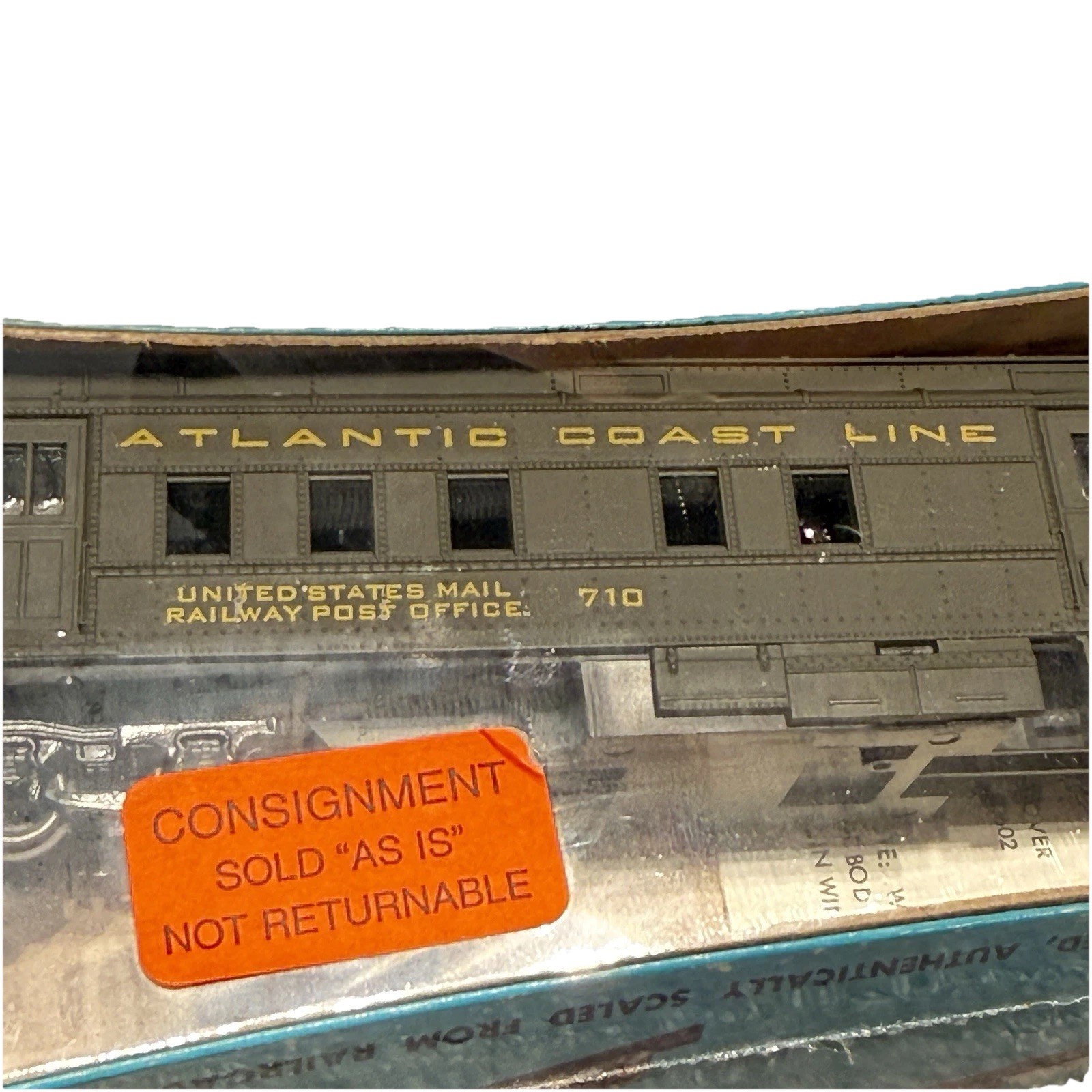 Rivarossi HO Atlantic Coast Line BAGGAGE EXPRESS 710 US POST OFFICE MAIL TRAIN