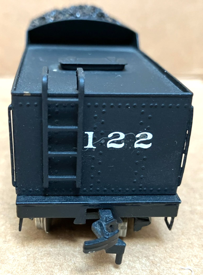 TENSHODO HO BRASS ATLANTIC 4-4-2 LOCOMOTIVE WITH TENDER.