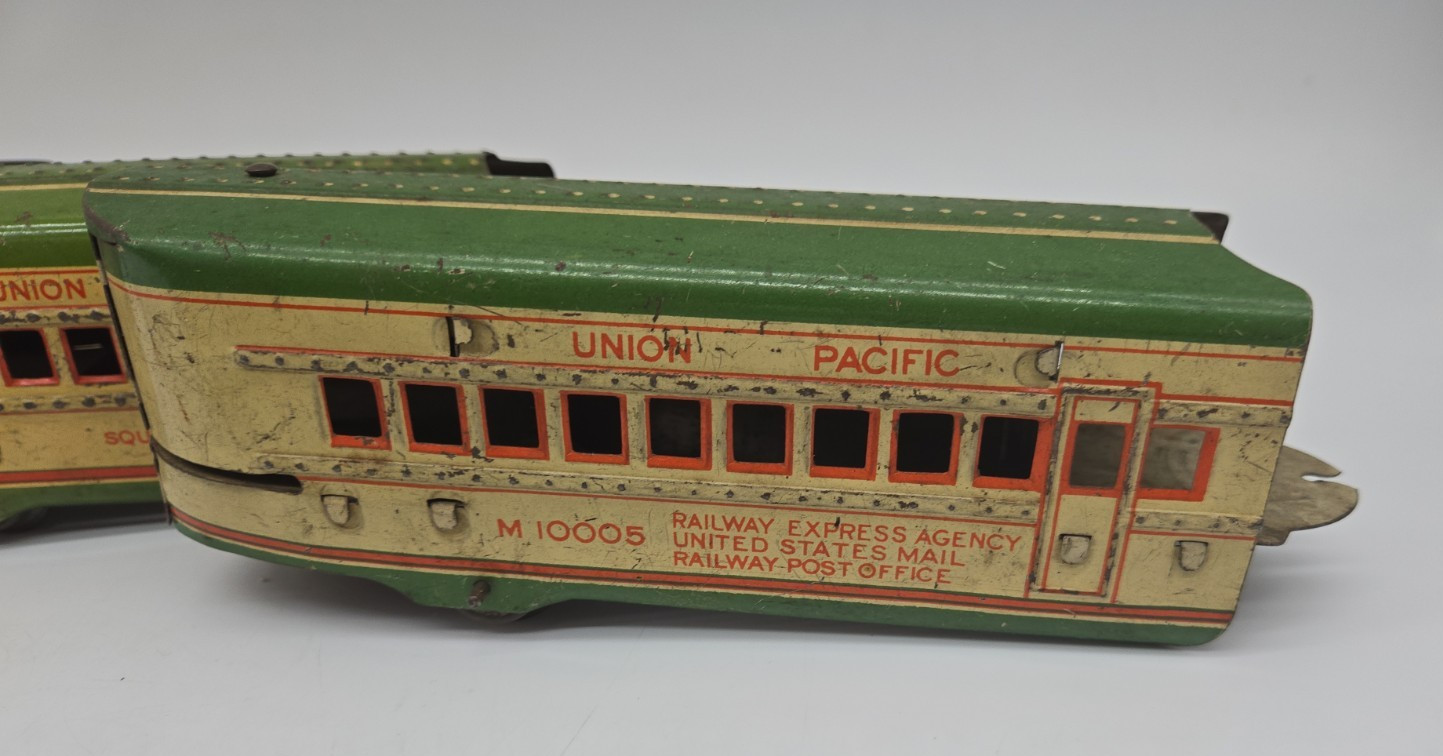 Vintage Marx M10005 Tin Litho Union Pacific Train/Cars O Gauge Item Untested