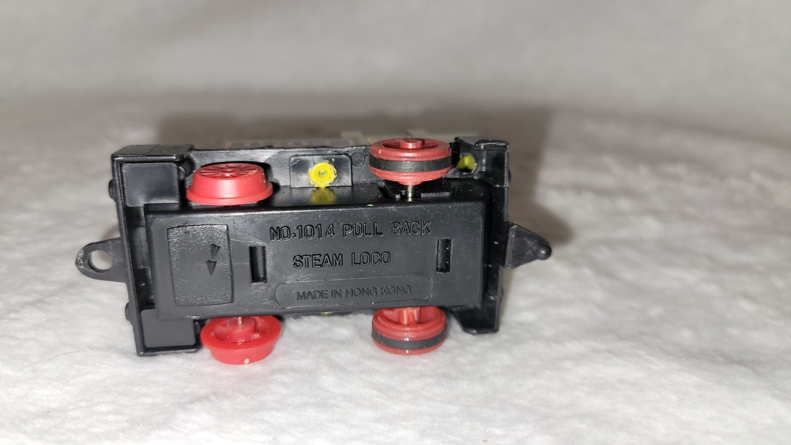 Vintage # 1014 Pull Back Steam Loco Train Engine Locomotive Yellow Works