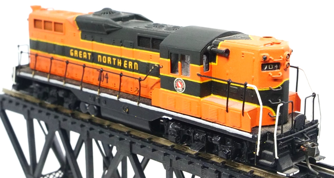 Vintage Tenshodo HO DC Great Northern GN 704 GP7 Diesel Loco Tested Not Boxed