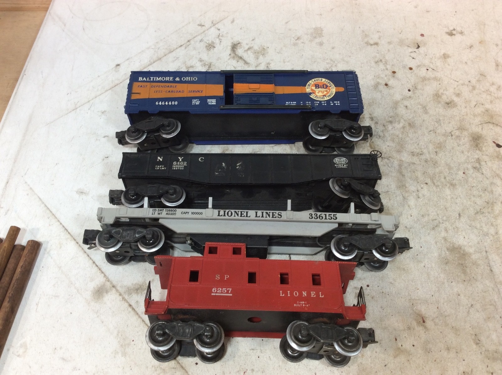 Lionel 1555WS Postwar – Set 2018 Steam Engine Freight Cars O Gauge / 027
