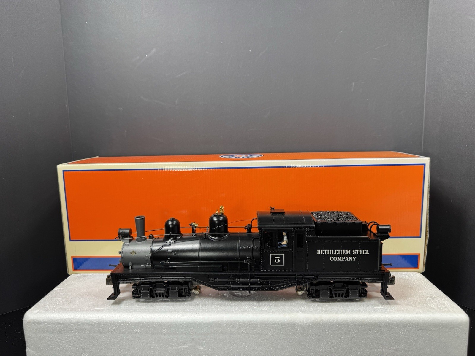 Lionel LEGACY 6-11369 Bethlehem Steel two-truck Shay steam engine #5 EX