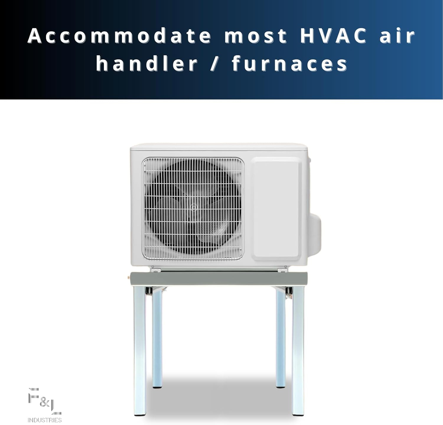 Portable 24″ Heavy-Duty Foldable Air Handler Stand – Rust-Resistant Design