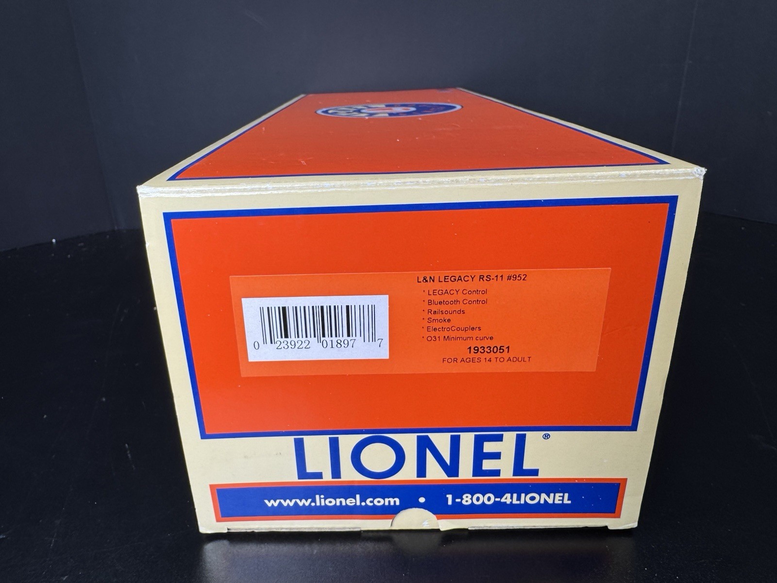 Lionel LEGACY 1933051 Louisville & Nashville L&N RS-11 diesel engine #952 LNIB