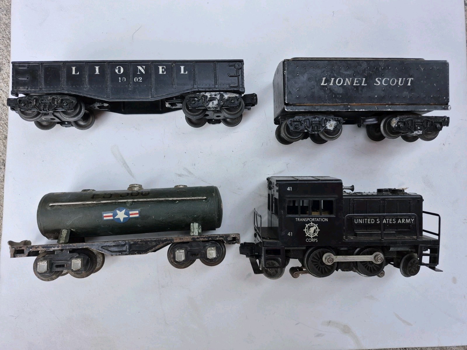 Lionel PW 41 United States Army Gas Turbine Switcher And Others Lot 4